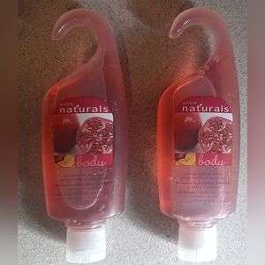 2 Lot of Avon Naturals Pomegranate & Mango Shower Gel